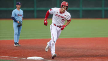 Indiana first baseman and catcher Brock Tibbitts was drafted on Tuesday by the Toronto Blue Jays.