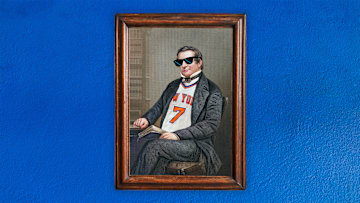 Washington Irving, the Knicks' biggest fan.