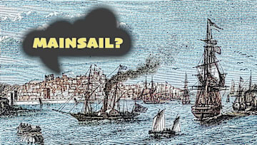 If you say "main sail," some sailors might consider you an outsider.