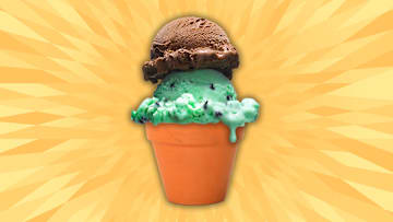 Fancy some ice cream in a flowerpot?