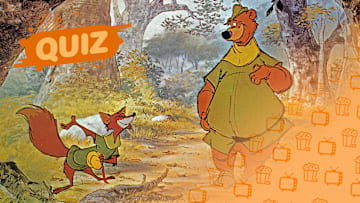 Robin Hood and Little John in 'Robin Hood' (1973).