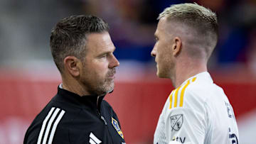 Greg Vanney (left) might not have long left with Marco Reus and the LA Galaxy
