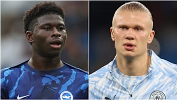 Carlos Baleba (left) and Erling Haaland headline today’s gossip.