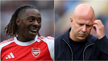 Eberechi Eze (left) and Arne Slot have very different weekends.