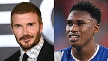 David Beckham (left) and Samu Aghehowa headline today’s gossip.