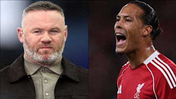Virgil van Dijk (right) and Wayne Rooney were locked in a war of words.