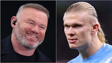Wayne Rooney (left) oddly overlooked Erling Haaland’s blistering start to the season.