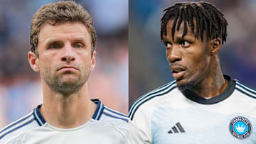 Thomas Müller (left) and Wilfried Zaha (right) will remain with their MLS clubs for the 2026 season.