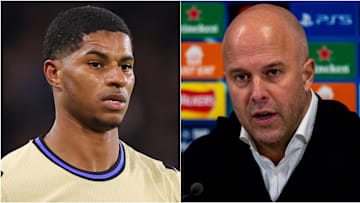 Marcus Rashford (left) and Arne Slot headline today’s gossip.