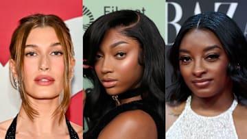 Hailey Bieber, Angel Reese, Simone Biles