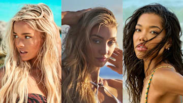 Olivia Dunne was photographed by Ben Watts in Bermuda. Cameron Brink was photographed by Ben Horton in Boca Raton. Ming Lee Simmons was photographed by Yu Tsai in Jamaica.