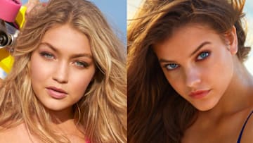 Gigi Hadid was photographed by Ben Watts on the Jersey Shore. Barbara Palvin was photographed by James Macari in Turks & Caicos. 