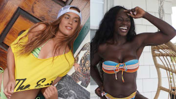 Hannah Berner and Tunde Oyeneyin