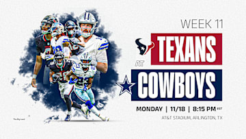 MNF Week 11: Texans vs. Cowboys