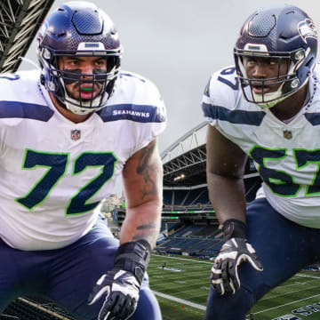 Seattle Seahawks tackles Charles Cross and Abraham Lucas will be critical to the offense taking flight in 2024 under the control of new coordinator Ryan Grubb.