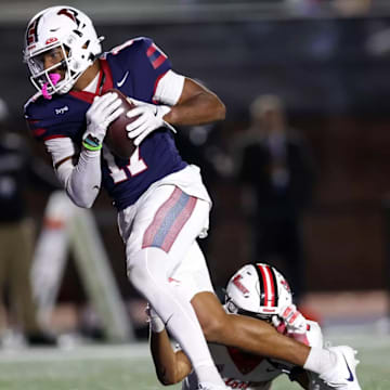 Penn wide receiver Jared Richardson (17)