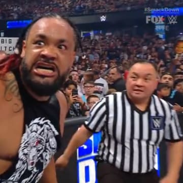 Jacob Fatu makes his WWE debut on the June 21, 2024 episode of Friday Night SmackDown, joining The Bloodline.
