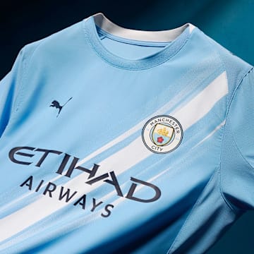 Manchester City's new home kit for the 2025/26 season.