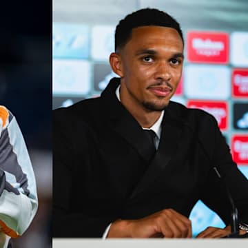 Vinícius Júnior (left) sent a message to Trent Alexander-Arnold on social media.
