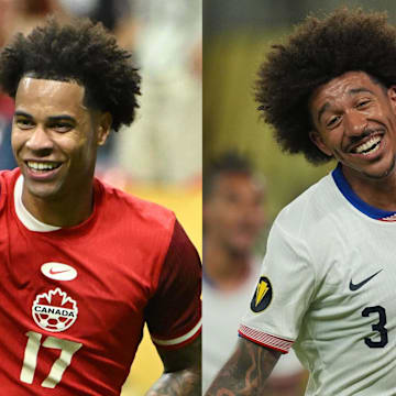 Tajon Buchanan, left, and Chris Richards have stood out for their nations at the Concacaf Gold Cup. 