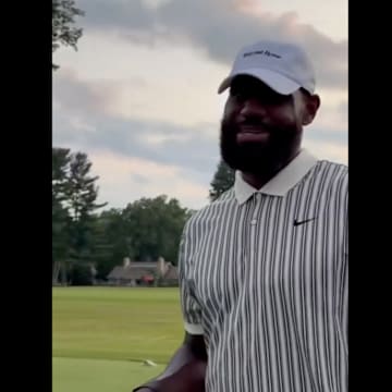 LeBron James on the golf course.