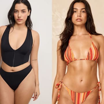 Good American, Monday Swimwear and Hunza G bikinis