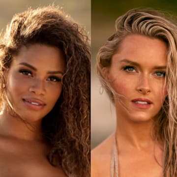 Kamie Crawford, Camille Kostek and Katrina Scott were photographed by Derek Kettela in St. Croix.