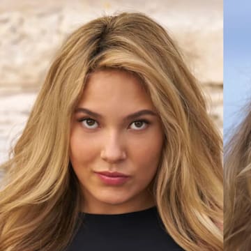 Eileen Gu and Nelly Korda were photographed by Ben Horton at The Boca Raton.