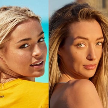 Olivia Dunne was photographed by Ben Watts in Bermuda. Penny Lane was photographed by Derek Kettela in Zurich, Switzerland. Rayna Vallandingham was photographed by Yu Tsai in Jamaica.