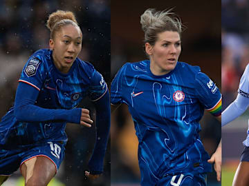 Lauren James (left), Millie Bright (middle), Khadija Shaw (right)