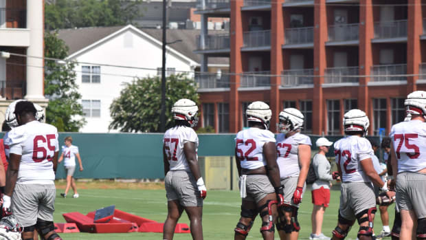 Alabama football practice