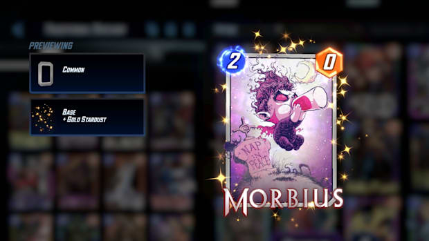 Morbius' front card image in Marvel Snap.