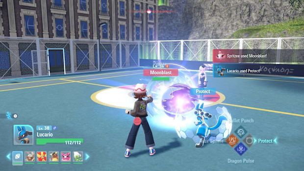 Characters fighting with their Pokemon in Pokemon Legends Z-A.