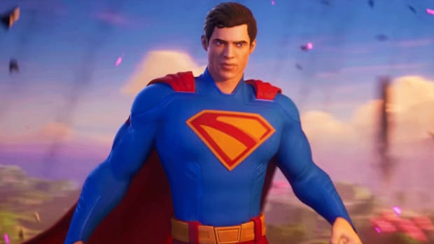 Superman Character in a Fortnite Battle Royale Cinematic