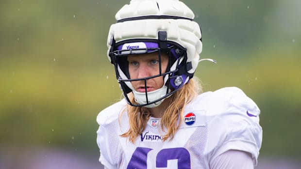 Andrew Van Ginkel at Vikings practice