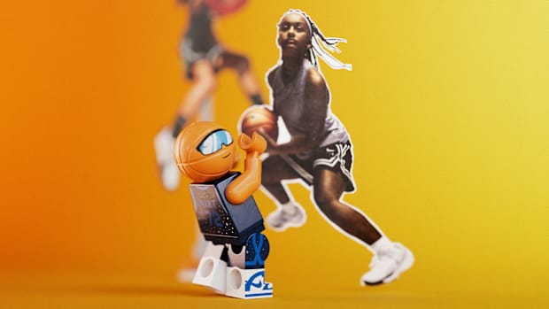 Promotional poster for Nike x LEGO.