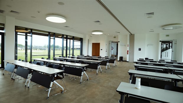 A classroom at the Brewers’ Dominican academy.