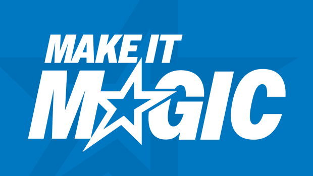 The logo for the new "Make It Magic" campaign, unveiled by the Magic on Thursday.