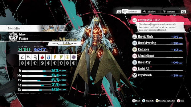 Best weapons for each Archetype in Metaphor: ReFantazio