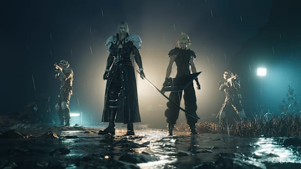 Sephiroth and Cloud in a screenshot from Final Fantasy 7 Rebirth