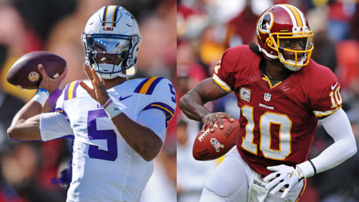 Jayden Daniels and Robert Griffin III.