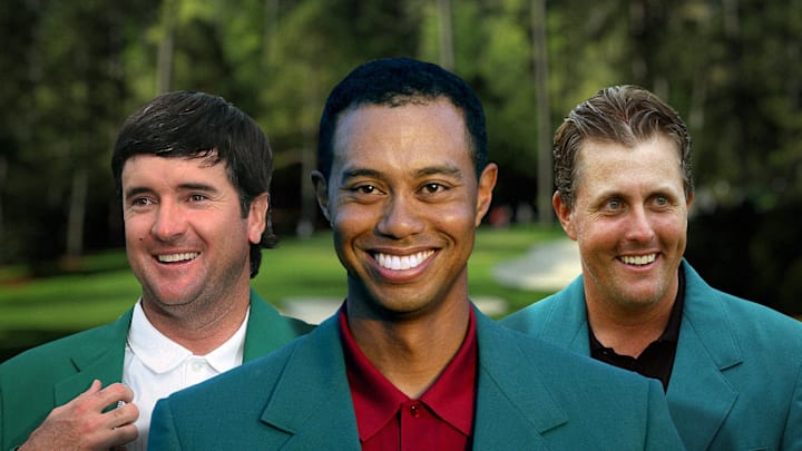 Bubba Watson, Tiger Woods and Phil Mickelson