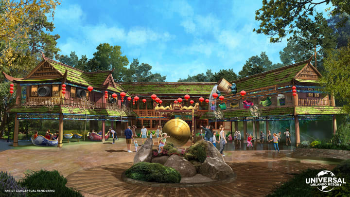 Universal Orlando's DreamWorks Land features Po's Kung Fu Training Camp 