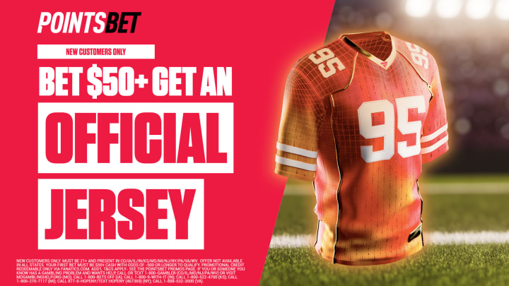 PointsBet Pennsylvania and Fanatics' $50 official jersey promo is set to expire on Friday.