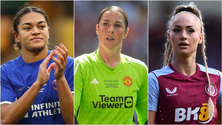 Jess Carter, Mary Earps and Alisha Lehmann have all left the WSL (L-R)