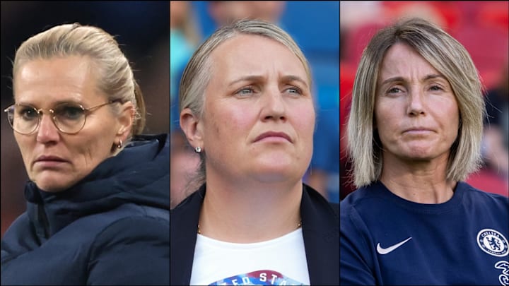 Sarina Wiegman, Emma Hayes and Sonia Bompastor (L-R) were all nominated 