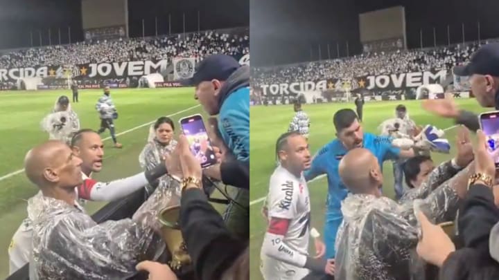 Neymar wasn't happy with one particular one after Santos' most recent defeat. Neymar wasn't happy with one particular one after Santos' most recent defeat.