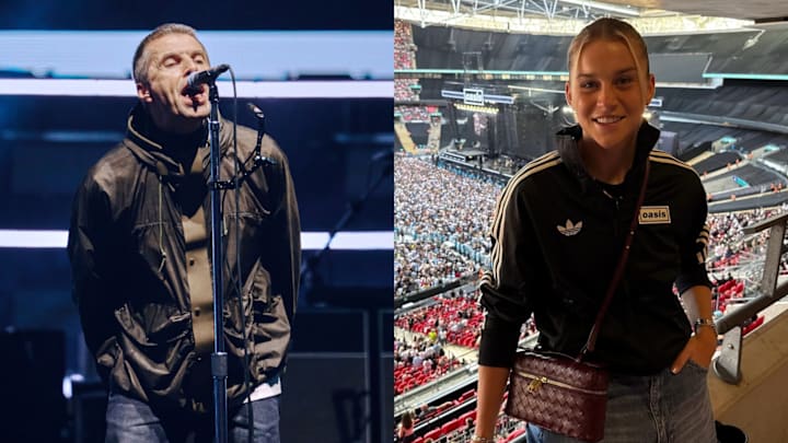 Liam Gallagher, Alessia Russo. Liam Gallagher, Alessia Russo.