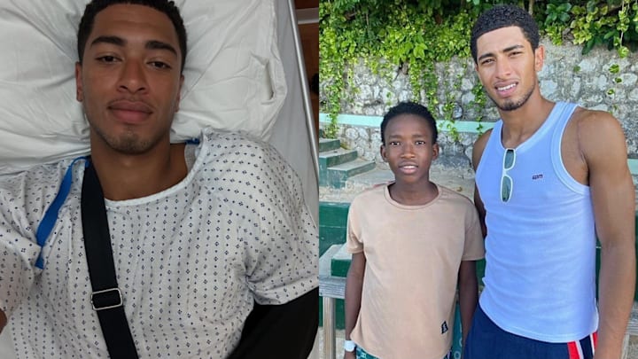 Jude Bellingham recently underwent surgery on his right shoulder. Jude Bellingham recently underwent surgery on his right shoulder.