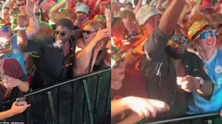Micah Richards enjoyed his former teammate's set.